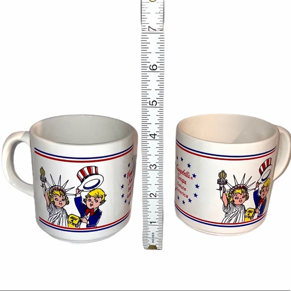 Vintage Campbell’s Soups SALUTE AMERICA cup mug x2 - Picture 14 of 15